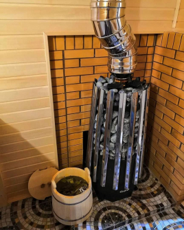Дровяная банная печь GrillD Cometa 180 Vega Long Window Max Pro