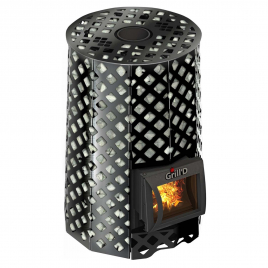 Дровяная банная печь GrillD Violet Romb Short Pro