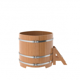Купель овальная, дуб 1.12x1.83
