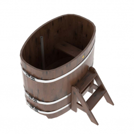 Купель овальная, дуб рустик 0.76x1.16