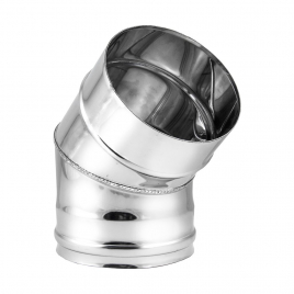 Отвод дымохода Феникс 45&deg;, ⌀300, AISI 430, 1 мм