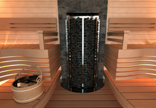 Печь для сауны Sawo Tower TH6-90NS-WL-P пристенная, 9 кВт, без пульта