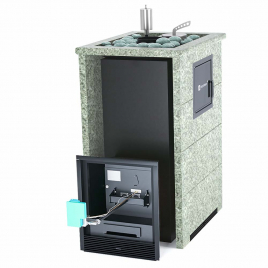 Печь ИзиСтим Геленджик М2 в трехстороннем кожухе с открытым верхом